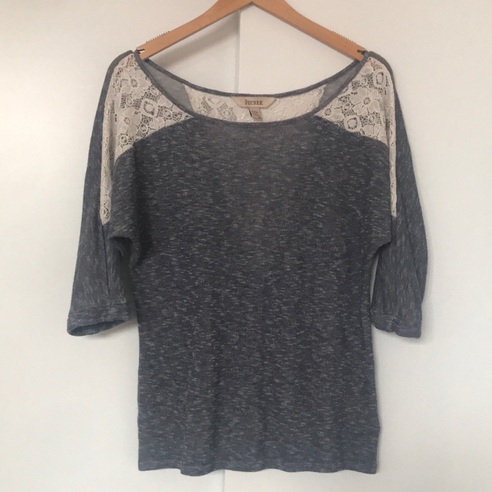 Lace detailed shirt